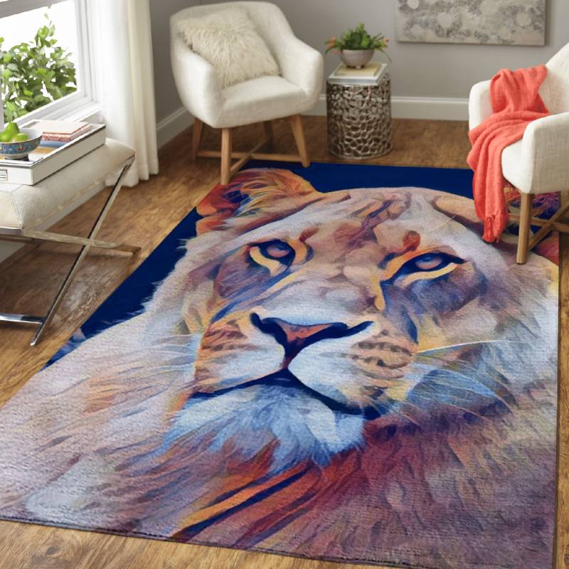 The White Lion – Animals Area Rug Carpet