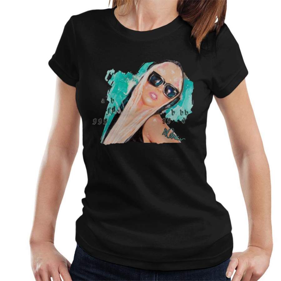 Sidney Maurer Original Portrait Of Lady Gaga Shades Women’s T-Shirt