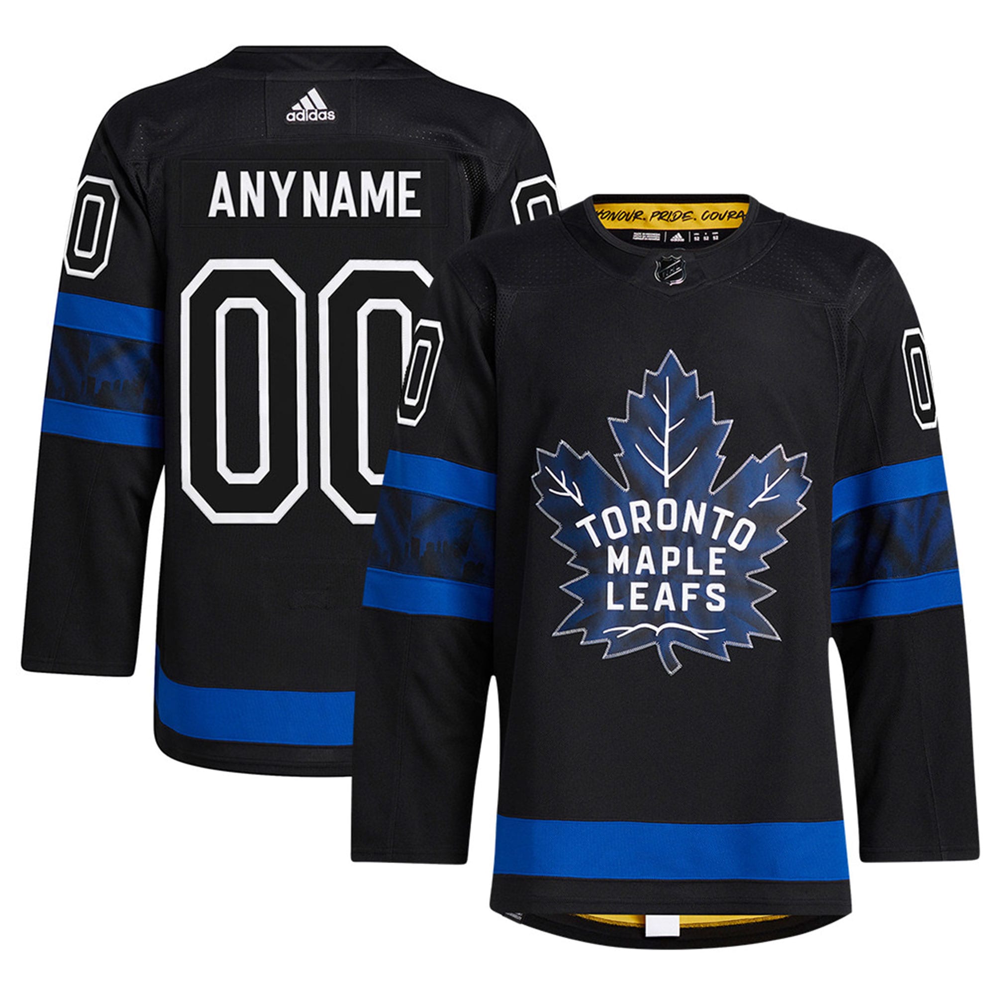 Men's adidas Black Authentic Toronto Maple Leafs x drew house Alternate Custom Jersey