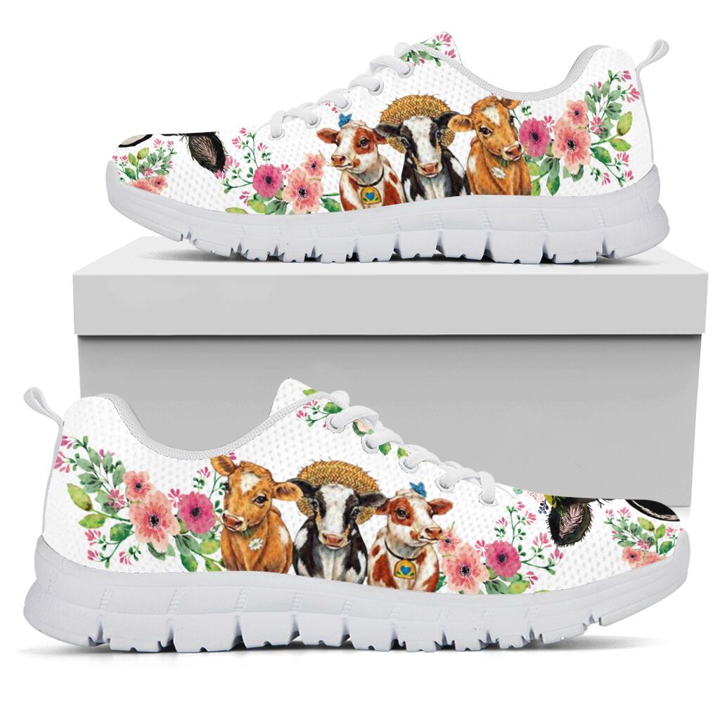 Cow Romantic Flower Sneakers – 3Ddtco