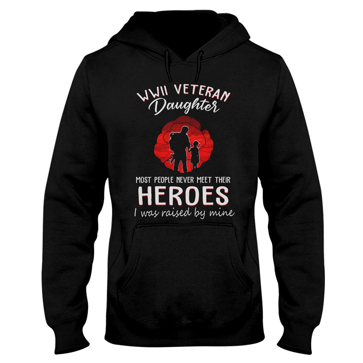 Wwii Veteran Daughter V2 Veteran Daughter Shirt, Best Veteran Gift Hoodie