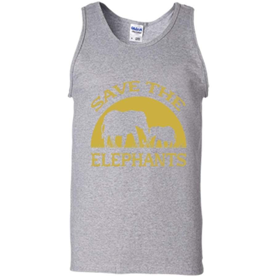 Save The Elephants – Canvas Unisex Tank