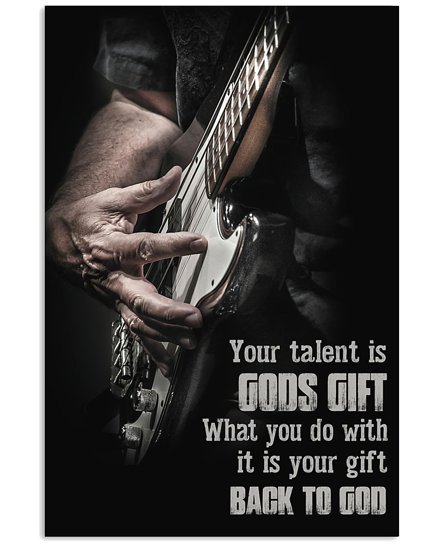 Bassist Your Talent Is God Gift Easter Canvas And Poster | Wall Decor Visual Art
