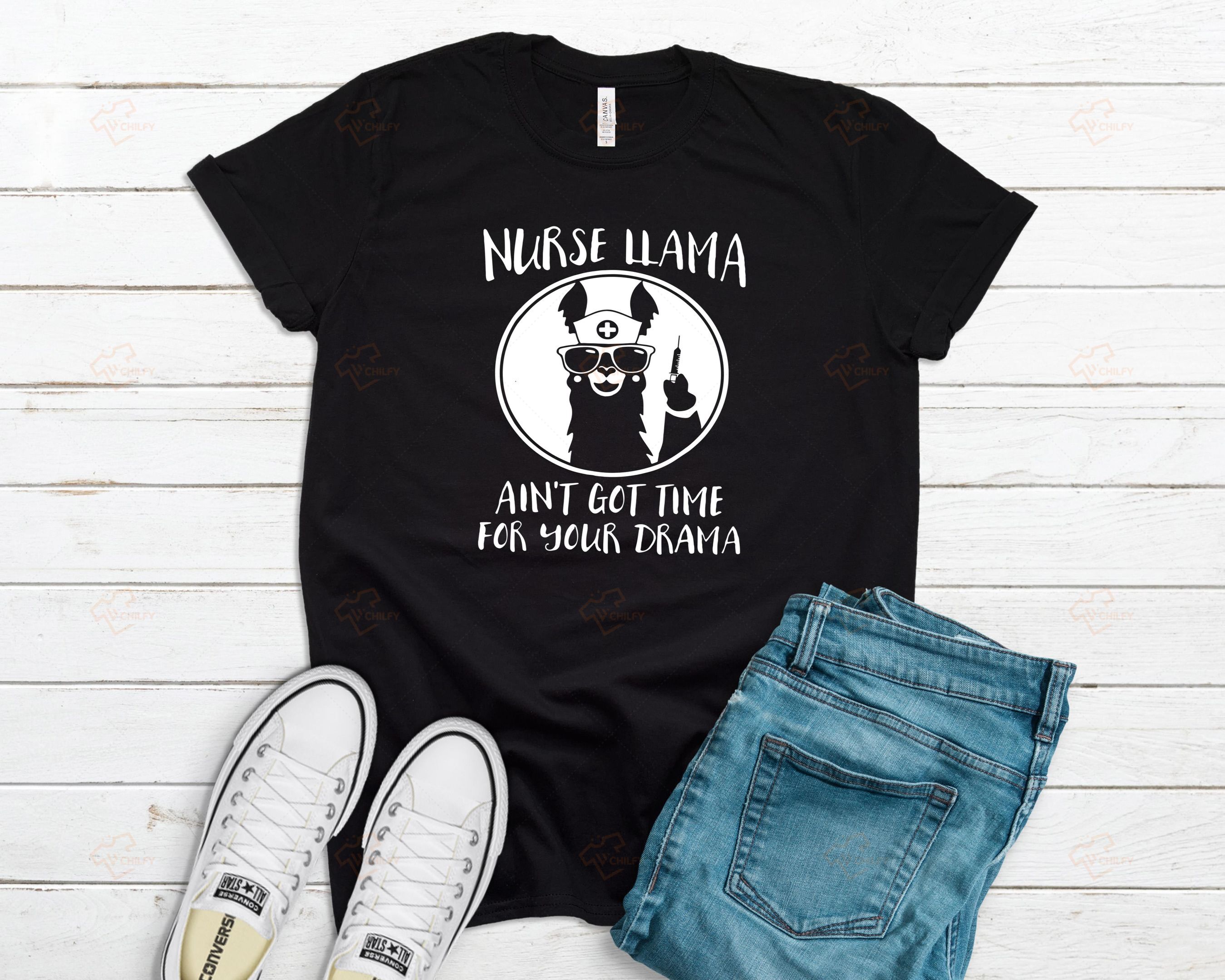 Nurse Llama  Shirt, Funny Nurse Shirt, Nurse Gift, Nursing Student, RN Shirt, RN Gift, Medical Shirt