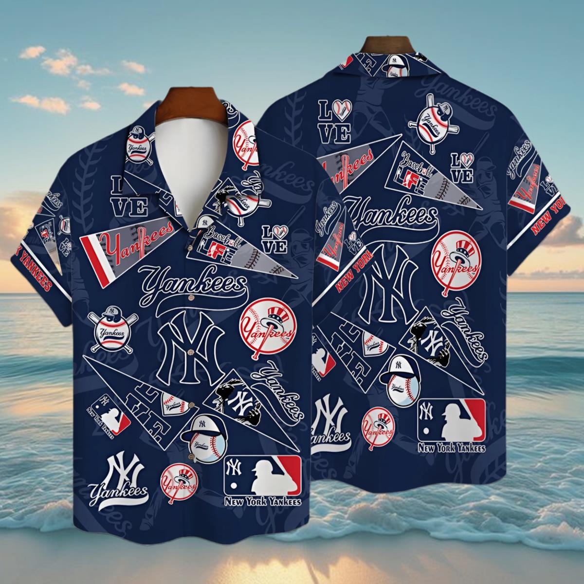 New York Yankees Hawaiian Shirt Major League Baseball