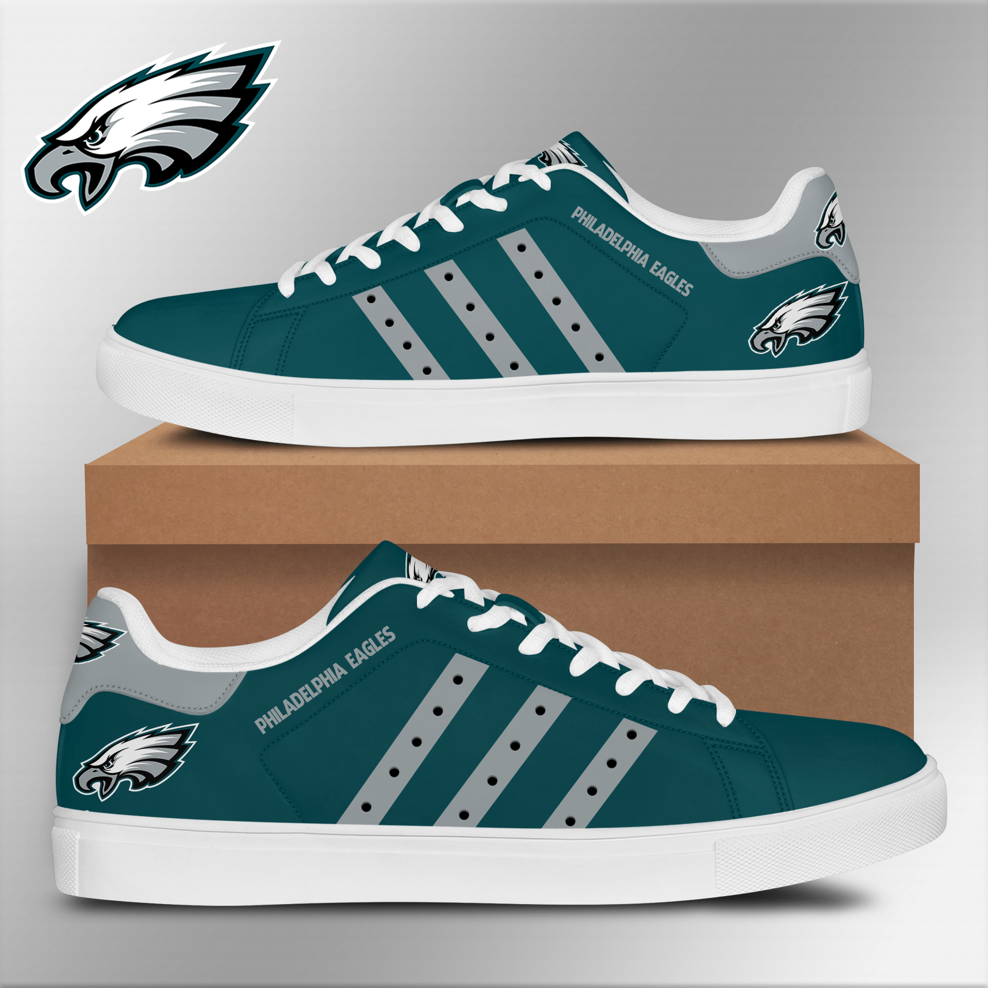 Philadelphia Eagles Low Top Shoes V1 – Teepoem Ltd