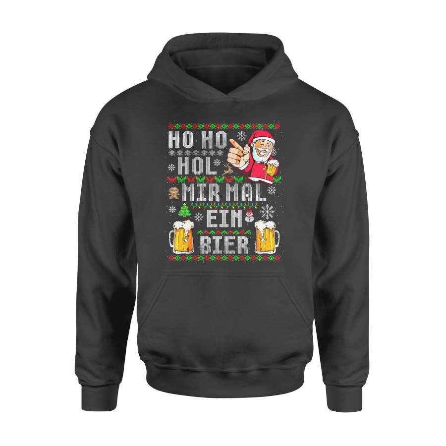 Christmas gift idea Herren Witzigers Weihnachten Ho Ho Mir Ein Bier T-Shirt – Standard Hoodie