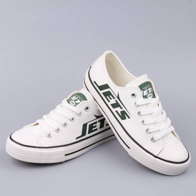 New York Jets Canvas Shoes, Jets Sneakers, Tennis Shoes T-D829