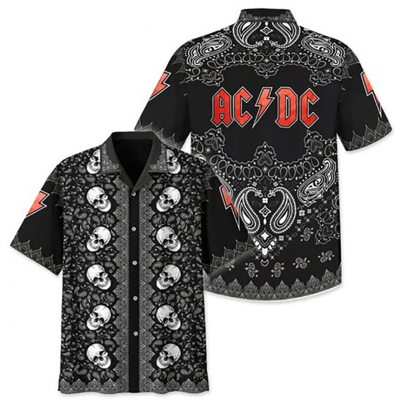 Acdc Rock Band 5 Graphic Hawaiian Shirt Aloha Beach Holiday Ha1135