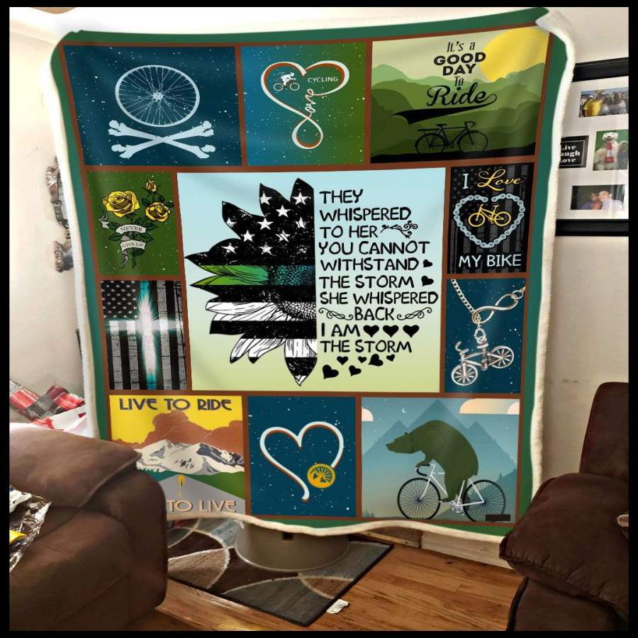 Blanket Gift For Cycling Lovers Live To Ride To Live