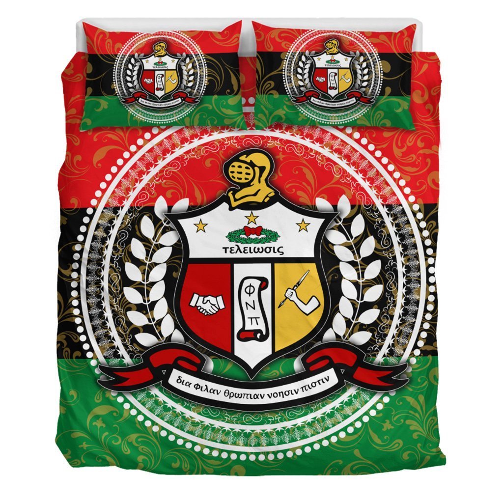 Greek Life Bedding Set – Pan Africa Kappa Alpha Psi Fraternity Duvet Cover & Pillow Cases