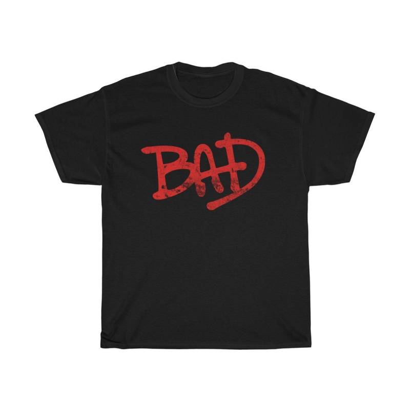 Bad Michael Jackson Logo Thriller 80S King Of Pop Dance Mens T Shirt