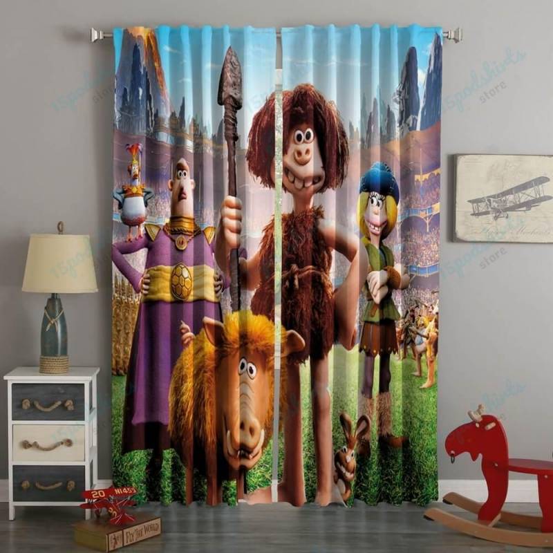 3D Printed Early Man Style Custom Living Room Curtains