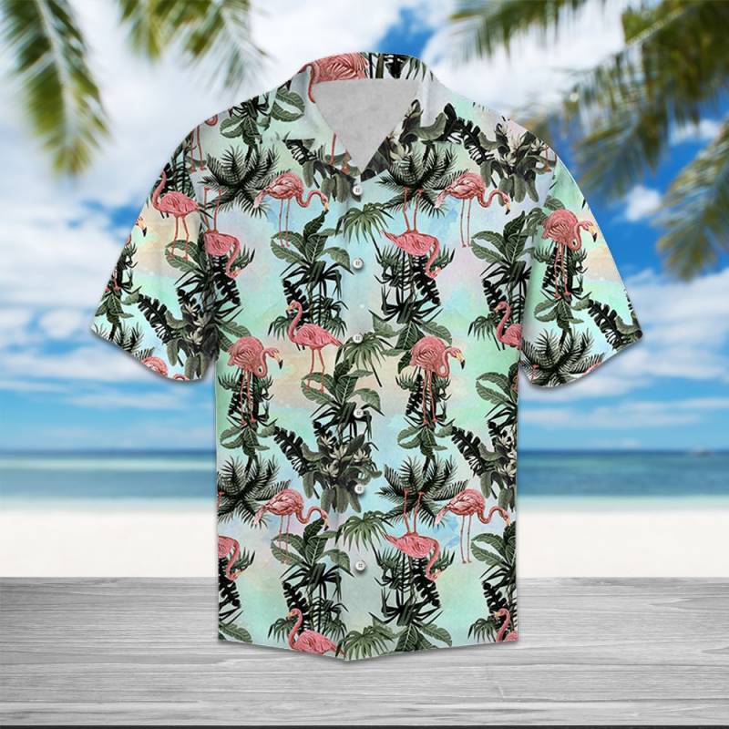 Flamingo Summer Hawaii Shirt Ha83656