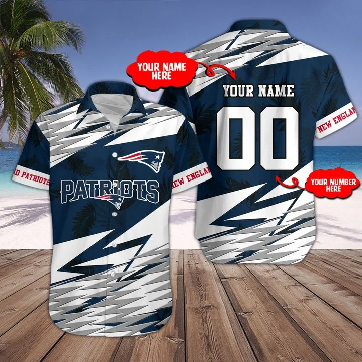 New England Patriots Personalized Button Shirts Bg145