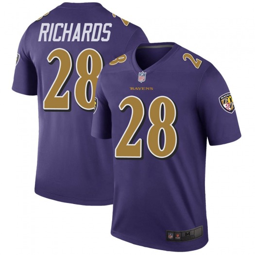 Baltimore Ravens Jordan Richards Purple Color Rush Legend Jersey