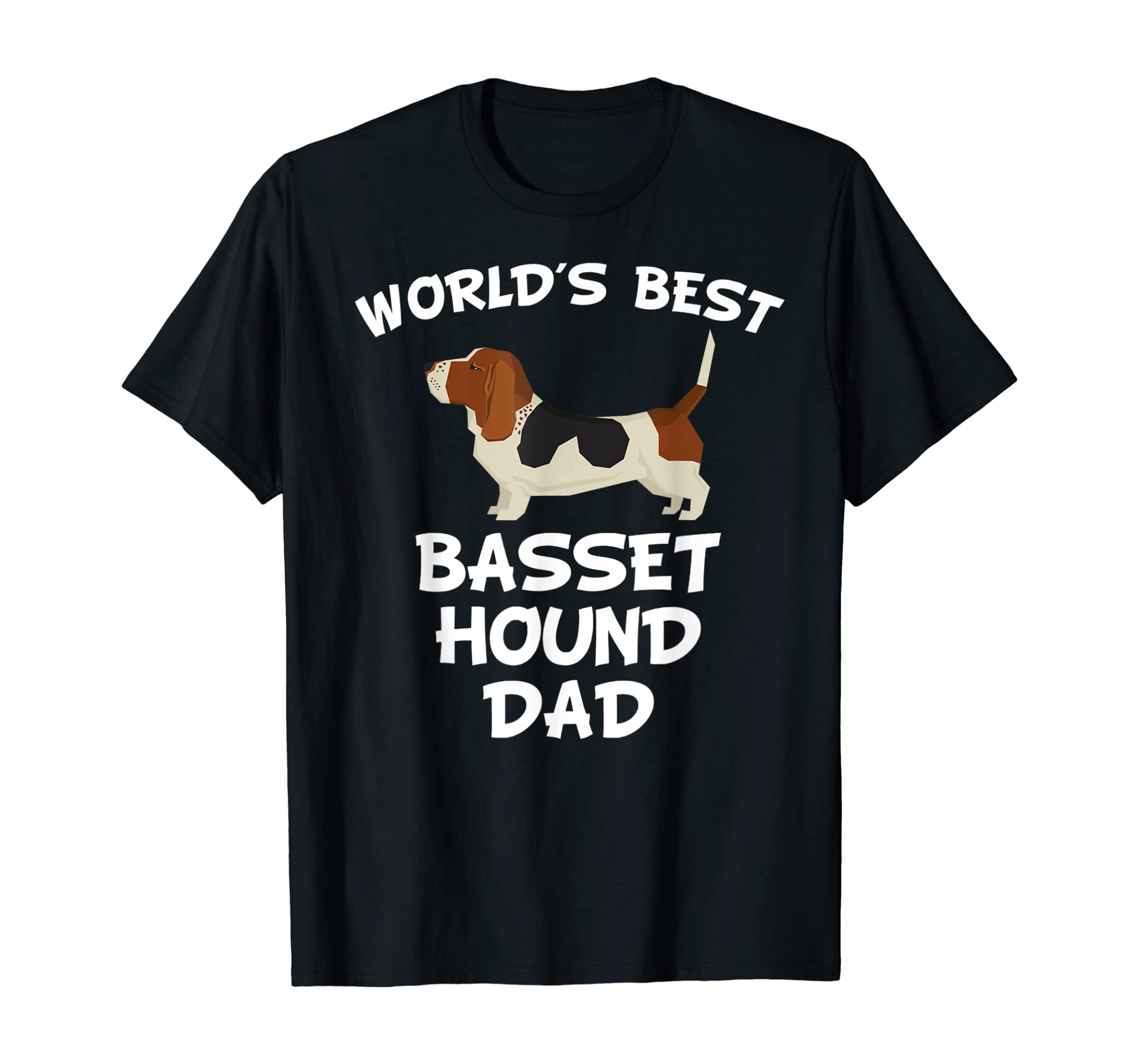 Mens World’s Best Basset Hound Dad Dog Owner Shirt