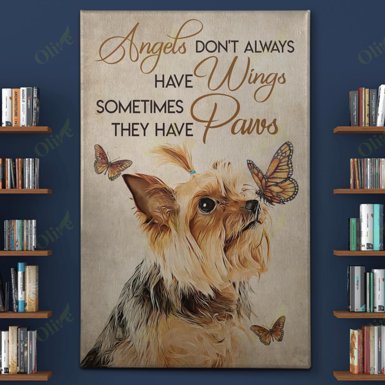 Yorkshire – Angles Don’T Always Have Wings Canvas And Poster | Wall Decor Visual Art