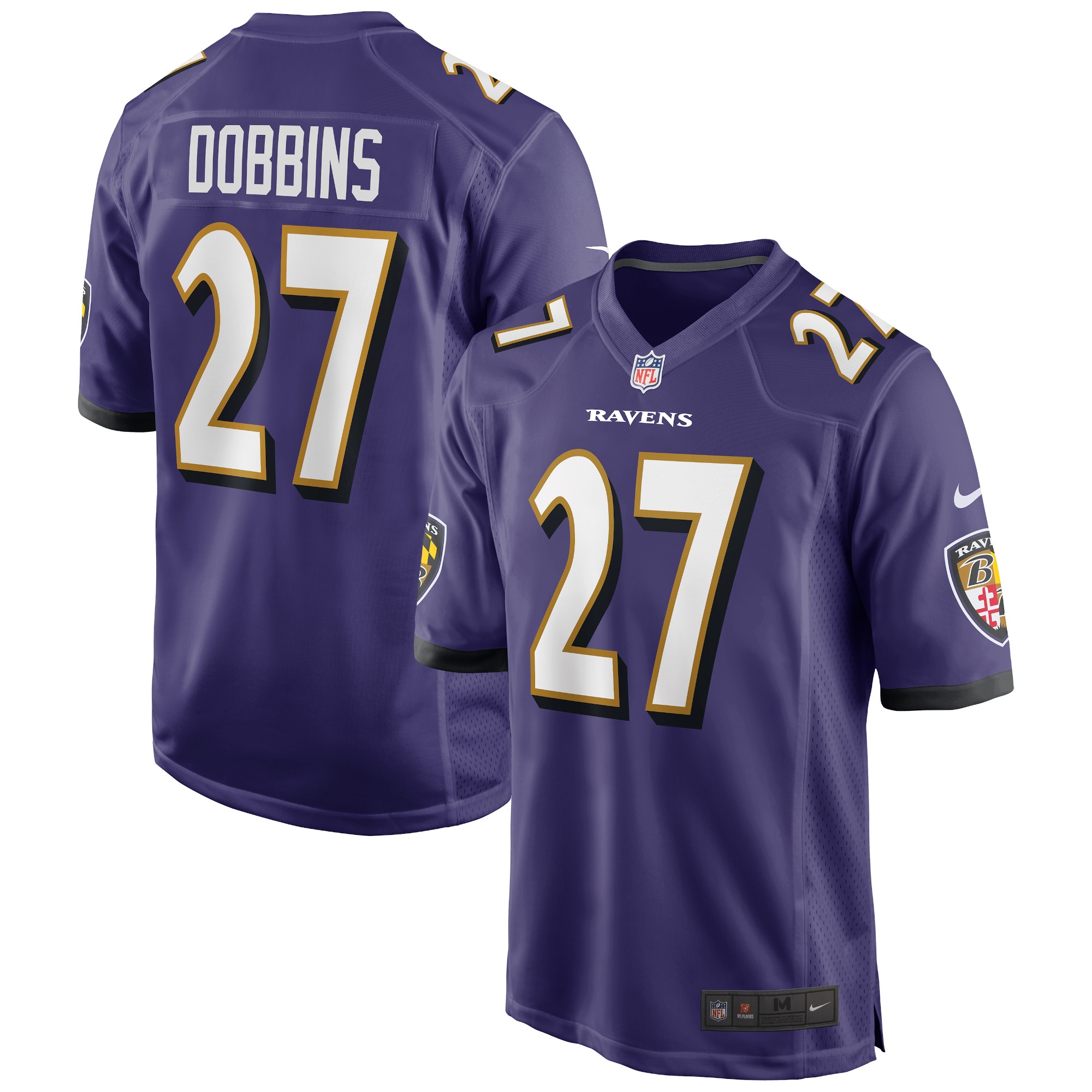 J.K. Dobbins Baltimore Ravens Game Jersey – Purple