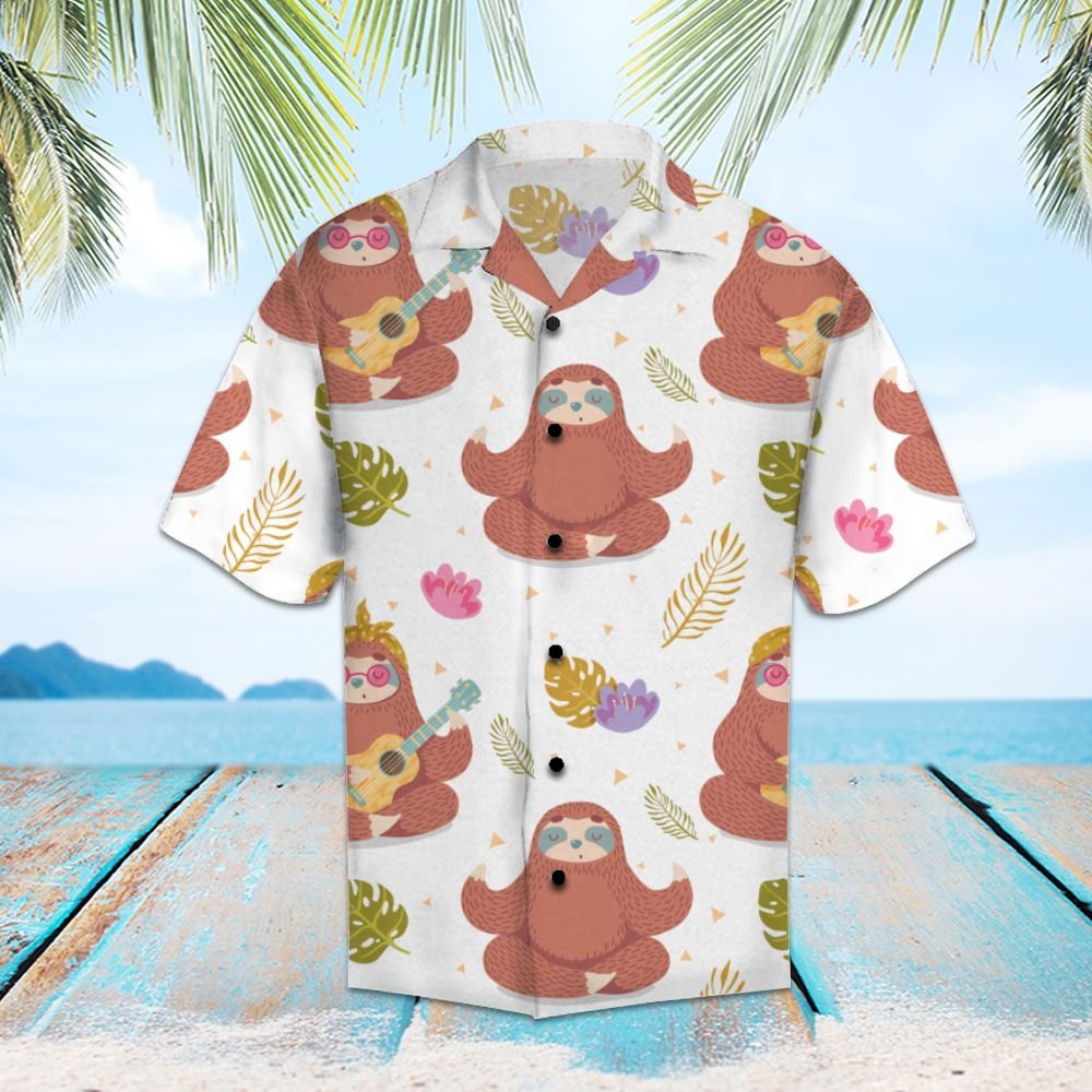 Amazing Sloth Playing Ukulele Hawaii Lover Hawaii Shirt For Men Women Ha78369