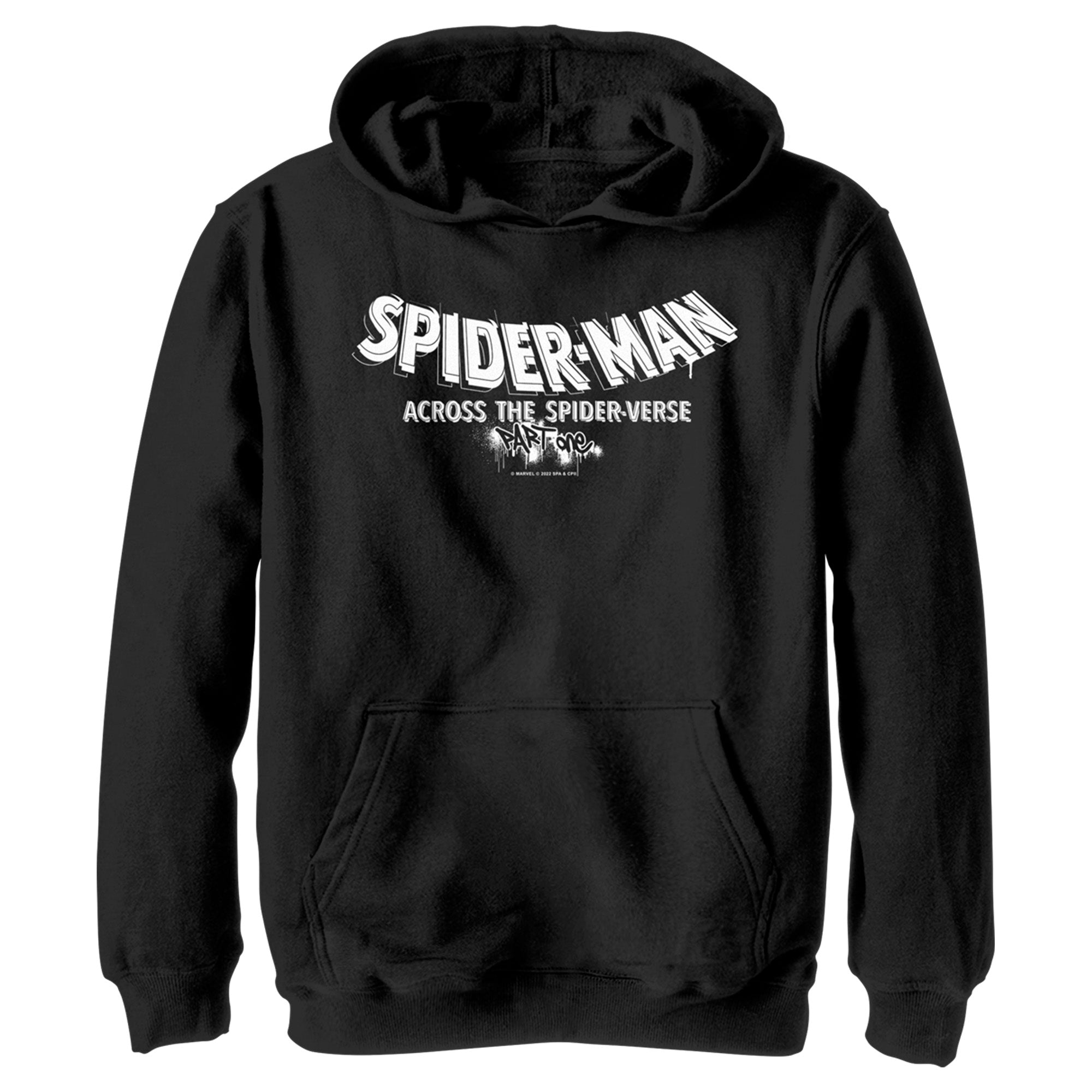 Boy’S Spider-Man: Across The Spider-Verse Movie Logo White Pull Over Hoodie