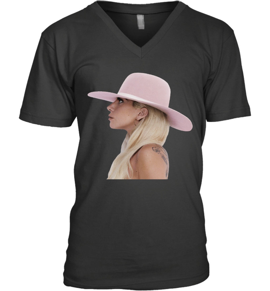 Womens Lady Gaga Joanne Crew Neck VNeck