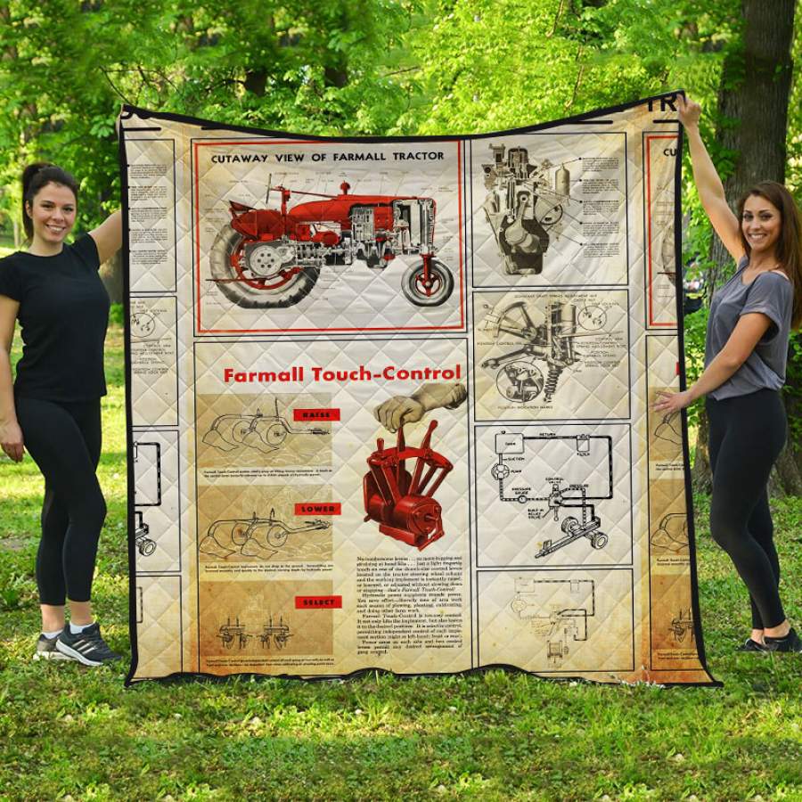 Tractor Driver Knowledge Farmall Personalized Custom 3D Full Print Blanket