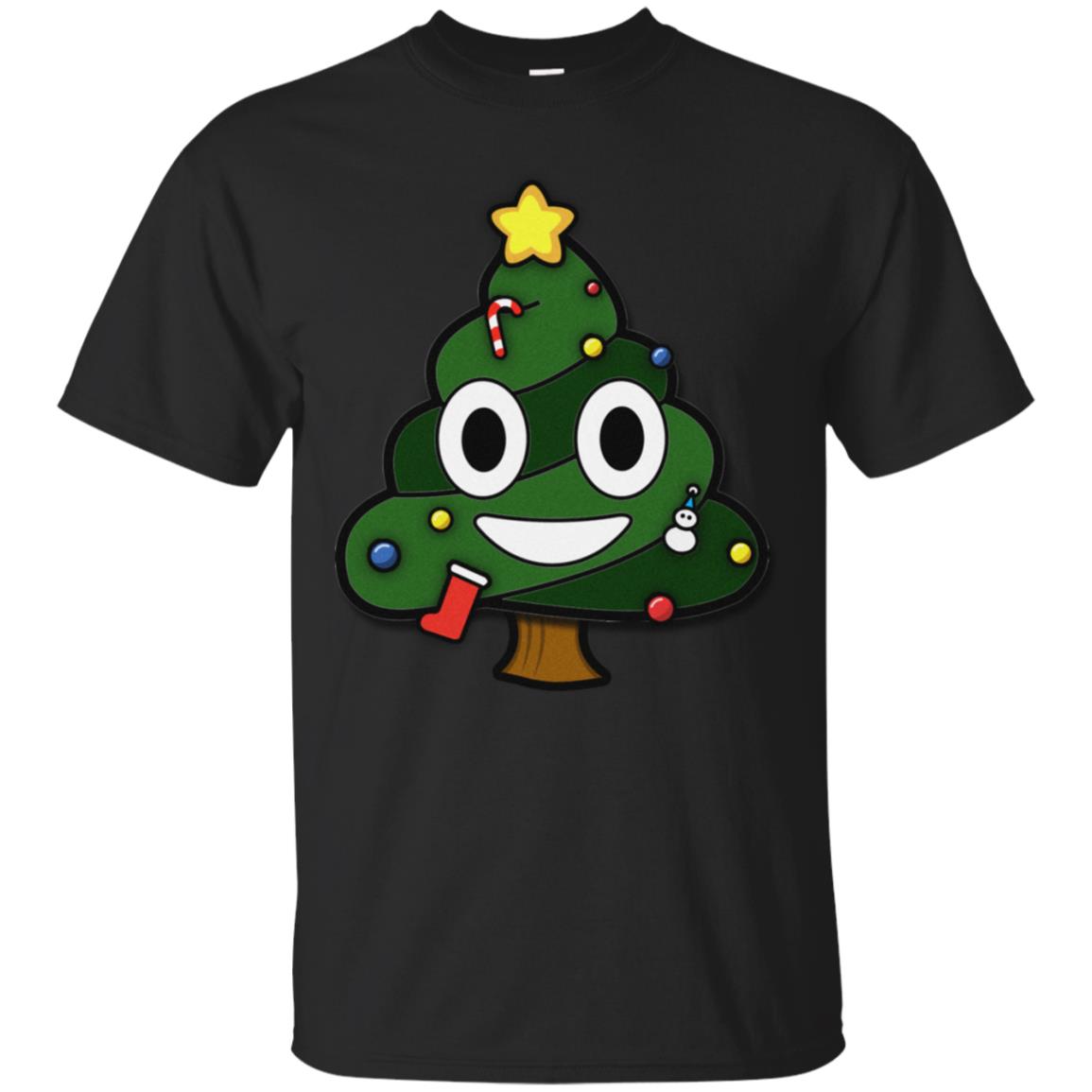 Christmas Tree Poop Emoticon Funny Christmas Shirt