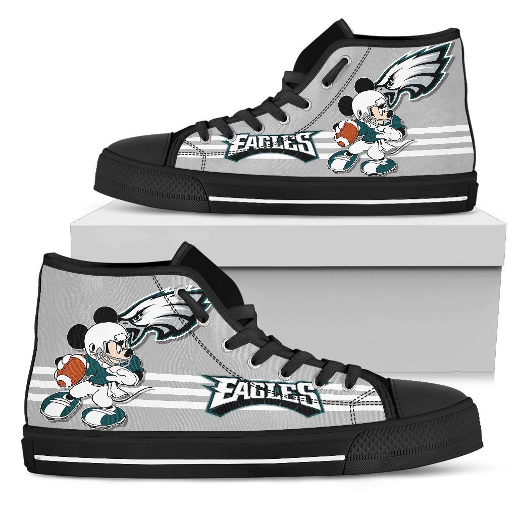 Philadelphia Eagles Sneakers High Top Shoes Fan Gift Pt19