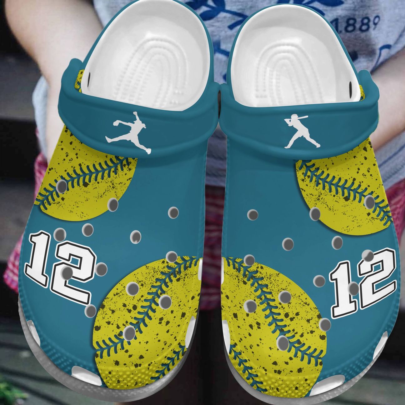 Softball Personalized Personalize Clog, Custom Name, Text, Fashion Style For Women, Men, Kid, Print 3D Whitesole Love The Game