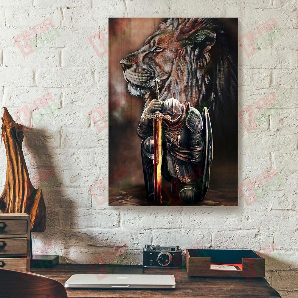 Canvas Prints I Am The Storm Lion Warrior Canvas