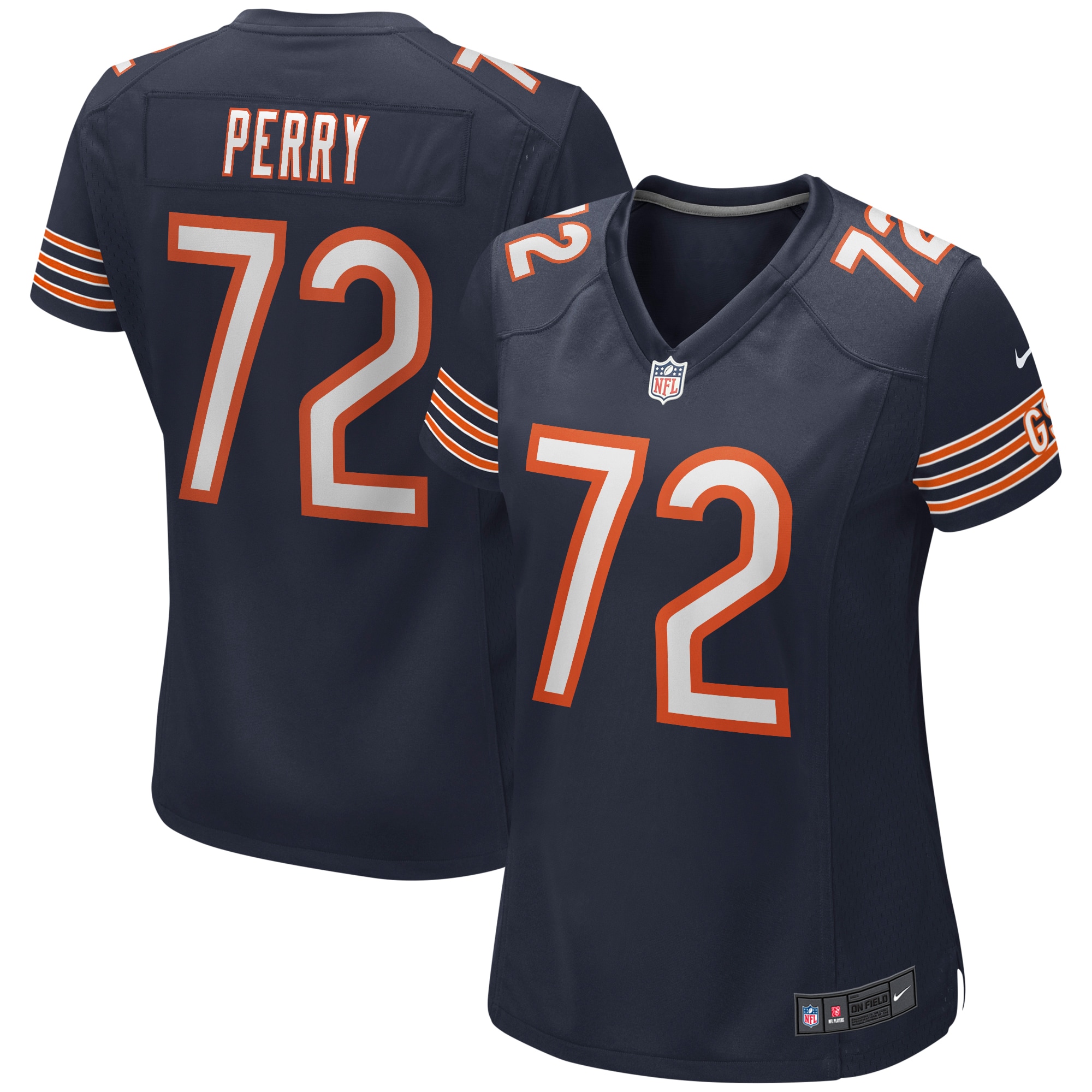 William Perry Chicago Bears Women's Game Retired Player Jersey – Navy