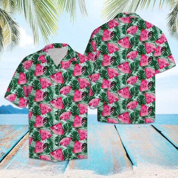 Watermelon Tropical Hawaiian Shirt | For Men & Women | Adult | Hw1386