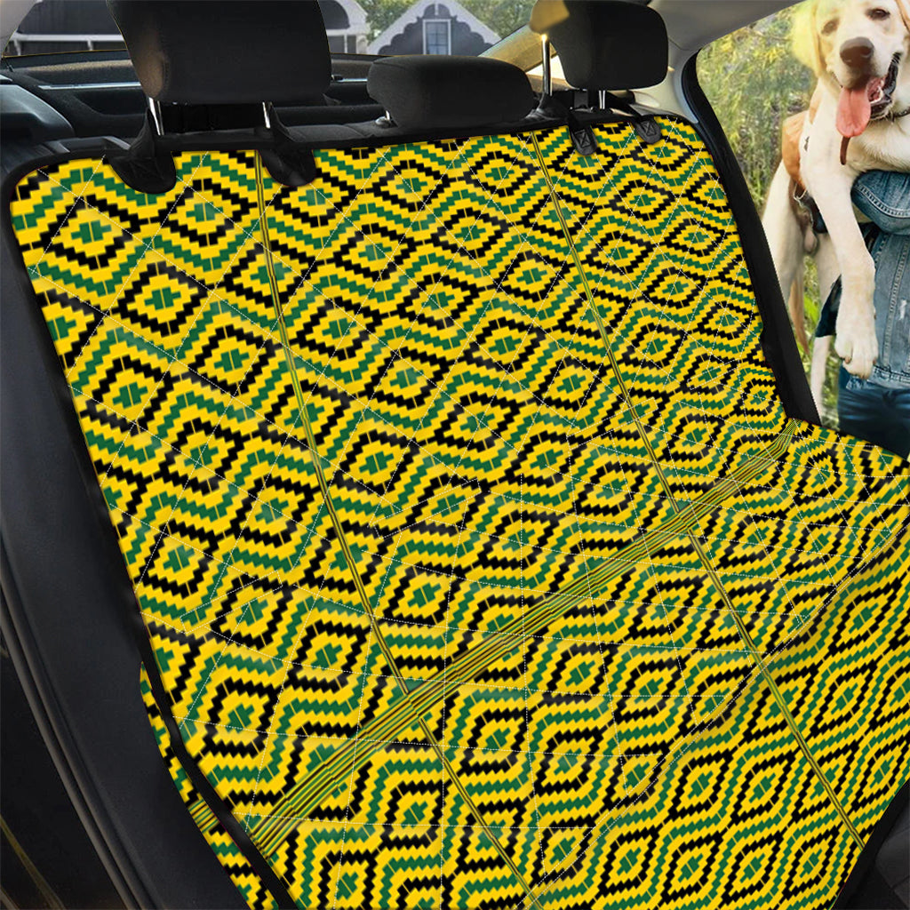 Kente African Pattern Print Pet Car Back Seat Cover