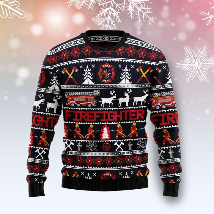 Firefighter Christmas Ugly Christmas Sweater