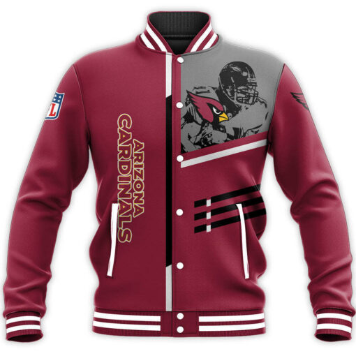 Arizona Cardinals Baseball Jacket Bh92