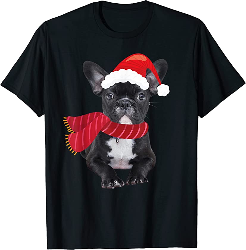 Cute Santa puppy Christmas New Year T-Shirt