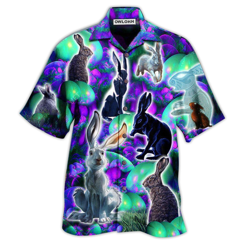 Rabbit Get Egg Cited For Easter – Hawaiian Shirt