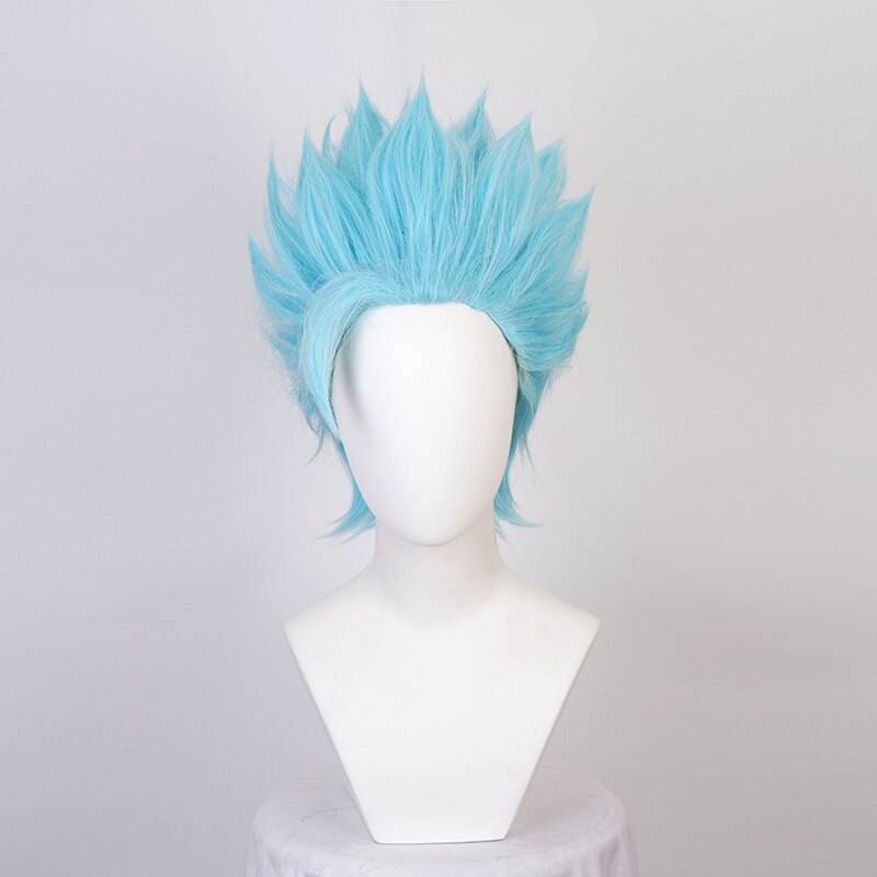 The Seven Deadly Sins Fox’s Sin of Greed Ban Cosplay Wigs Short Heat Resistant Synthetic Hair Wig + Wig Cap alx