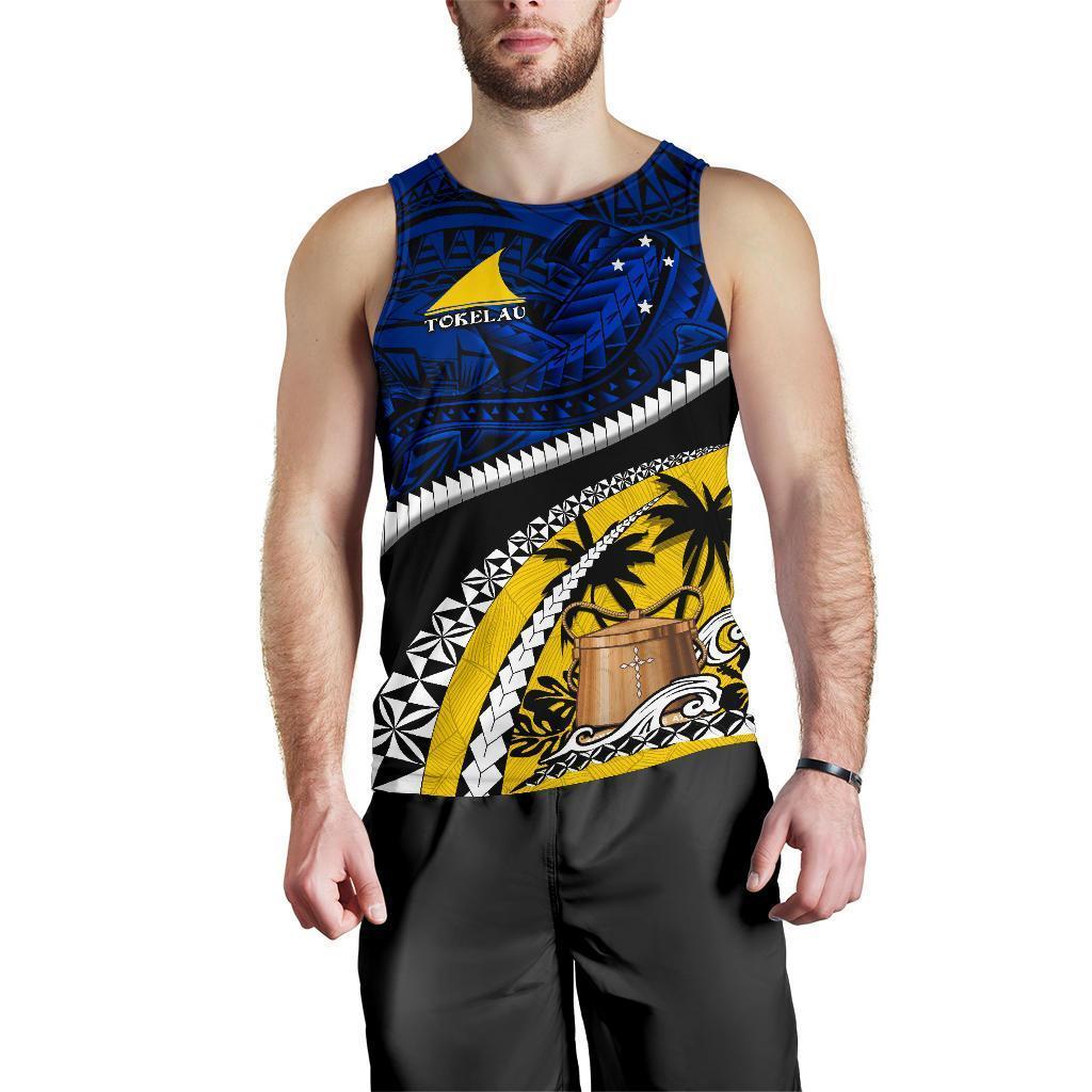 Tokelau Men’S Tank Top Polynesian Shark Tattoo