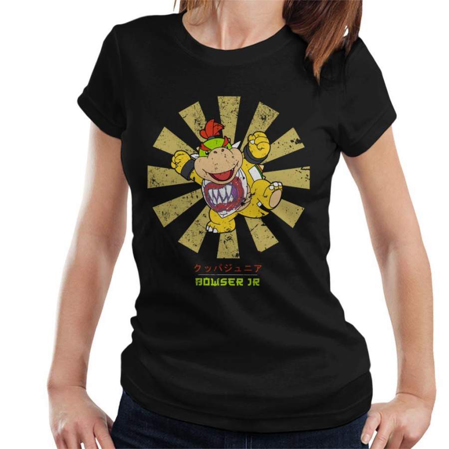Bowser Jr Retro Japanese Super Mario Women’s T-Shirt