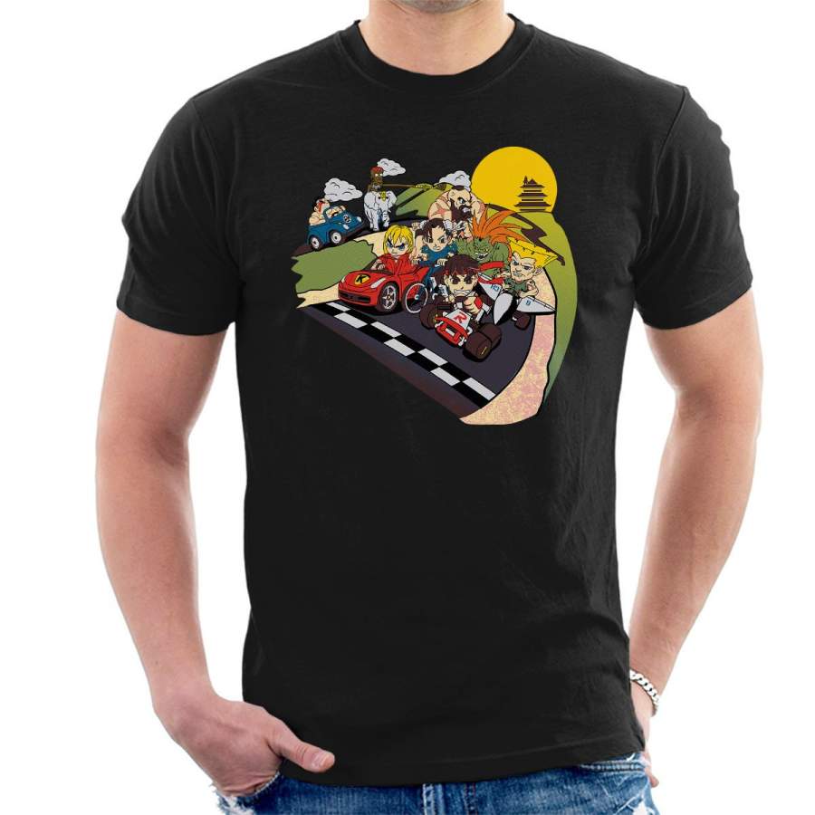 Super Fighting Kart Street Fighter Mario Men’s T-Shirt