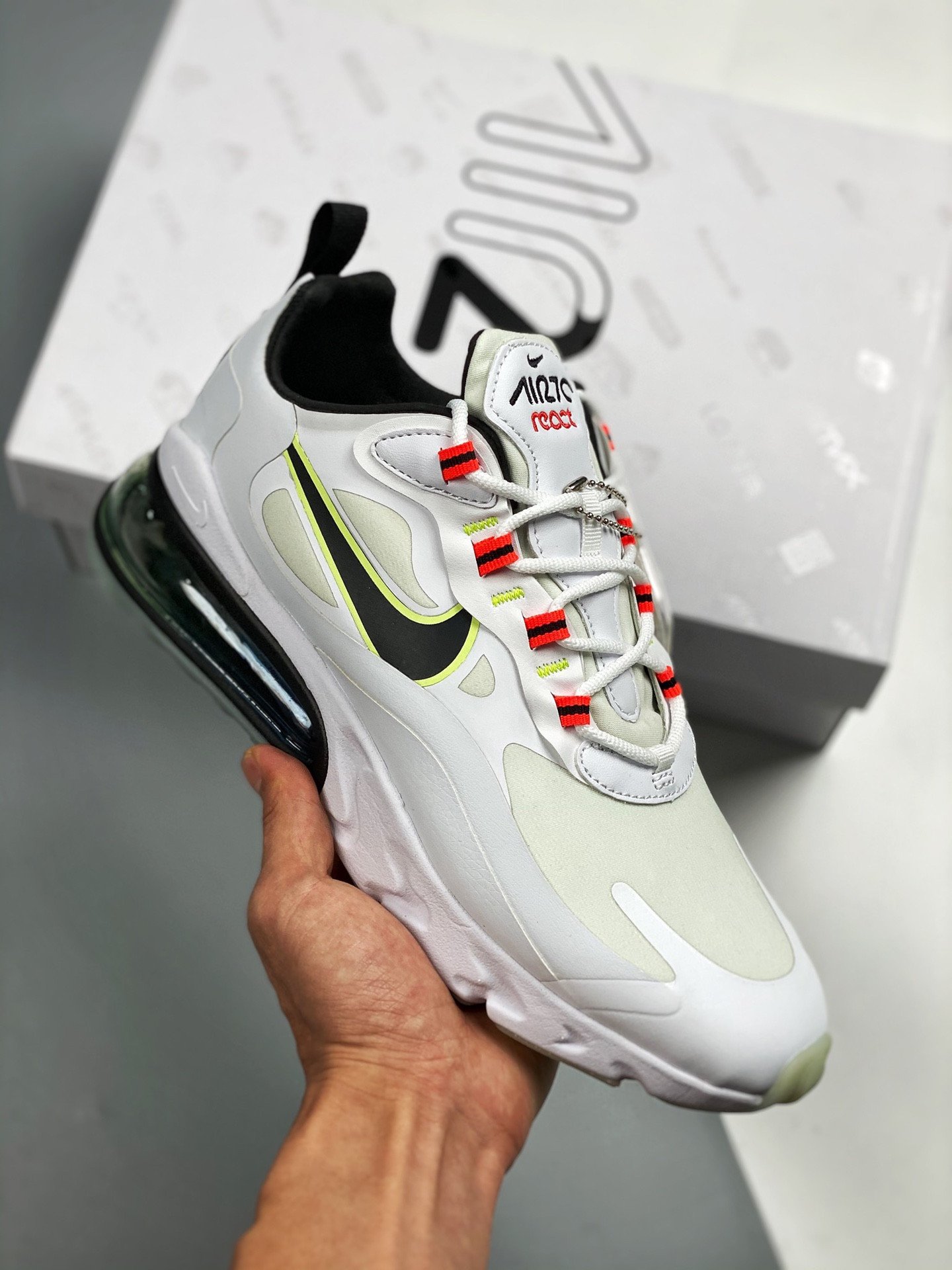 Nike Air Max 270 React White Crimson 5339767