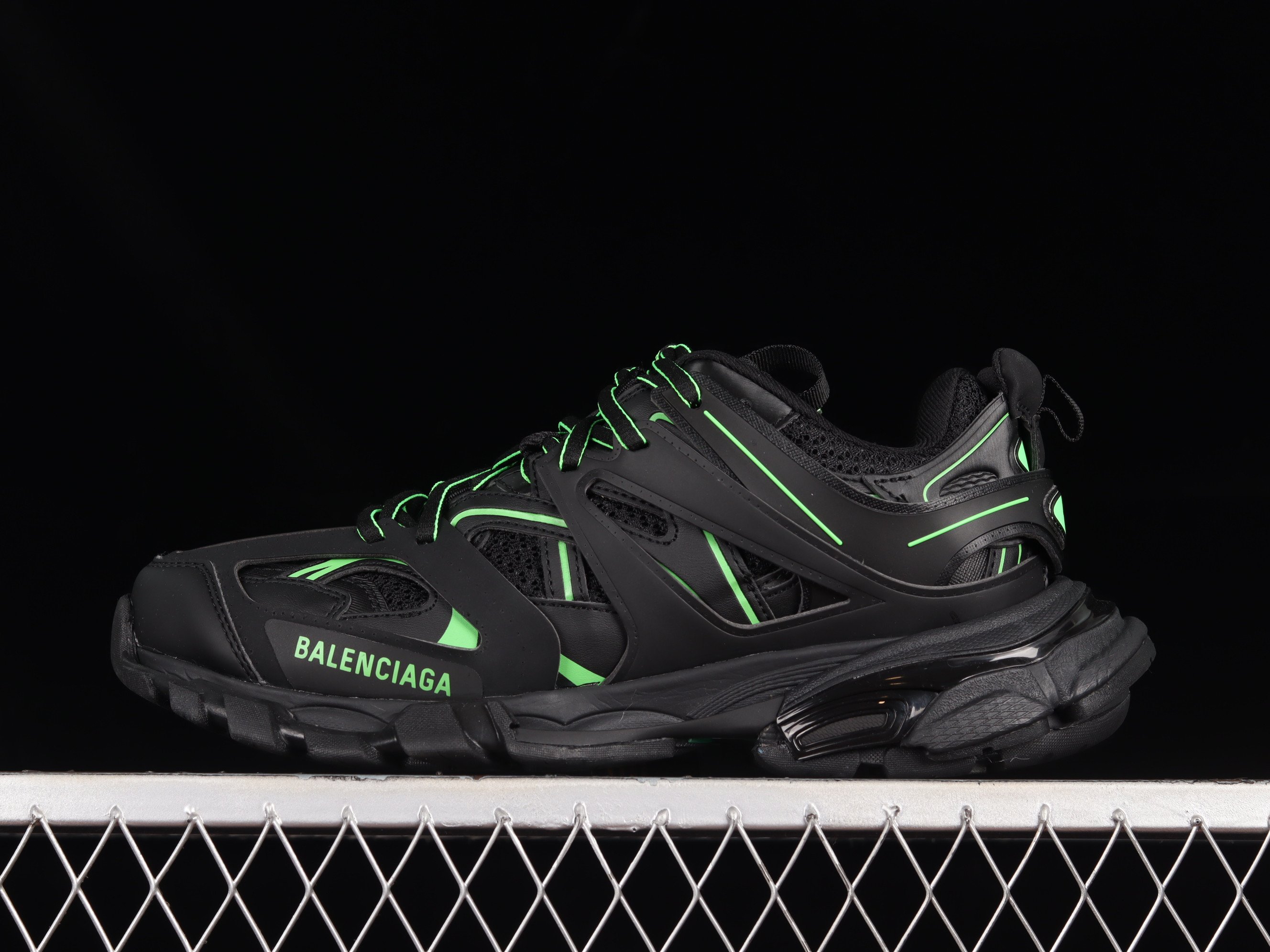 Balenciaga Track Sneaker In GreenBlack Shoes Sneakers SNK776765643