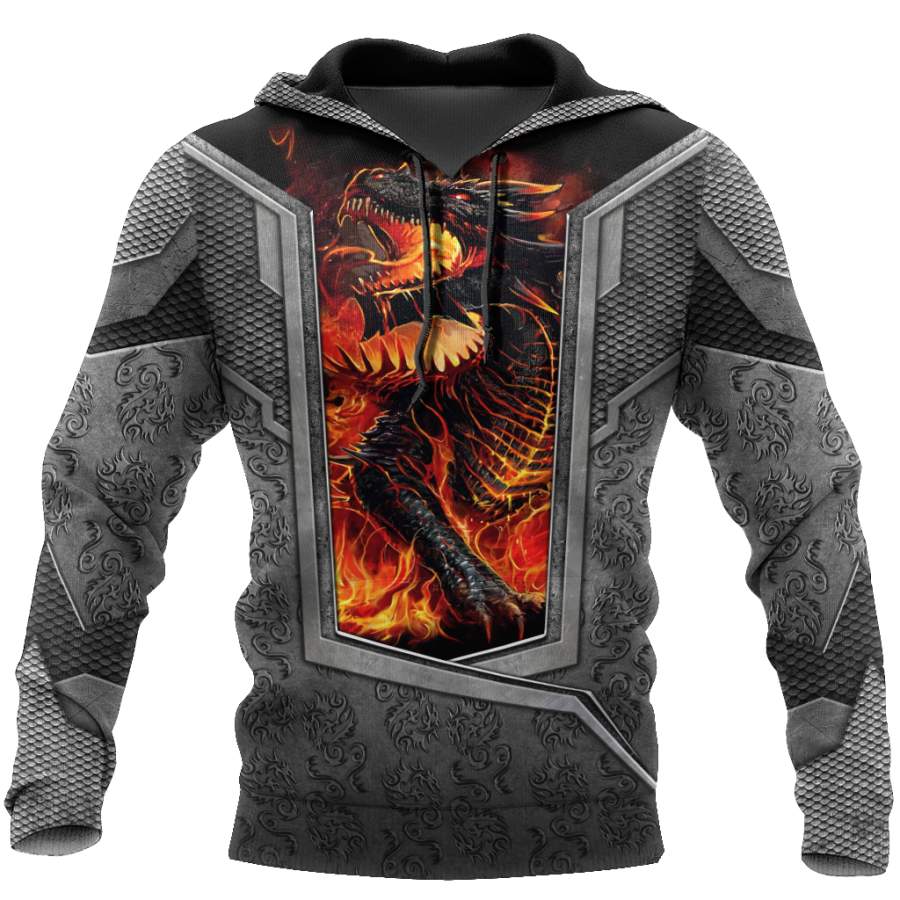 3D Tattoo and Dungeon Dragon Hoodie HAC27126