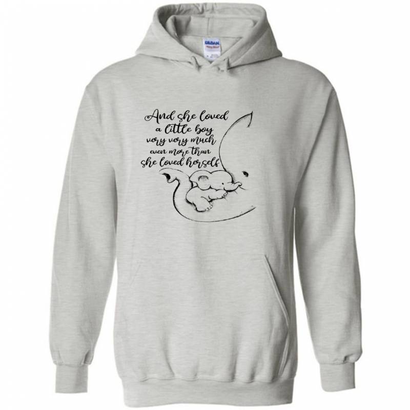 Elephants And She Loved A Little Boy Very Very Much Even More Than She Loved Herself – Hoodie