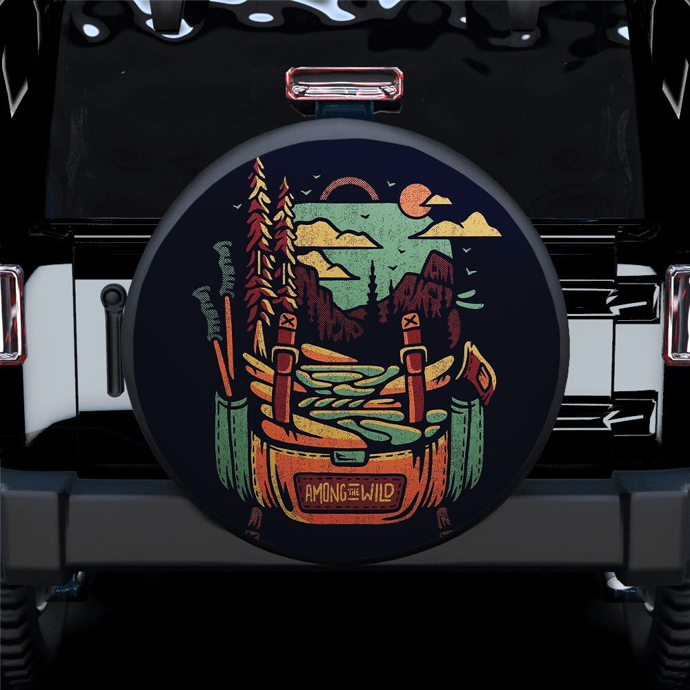 Amazing Of Wild Hippie Vintage Jeep Car Spare Tire Cover Gift For Campers