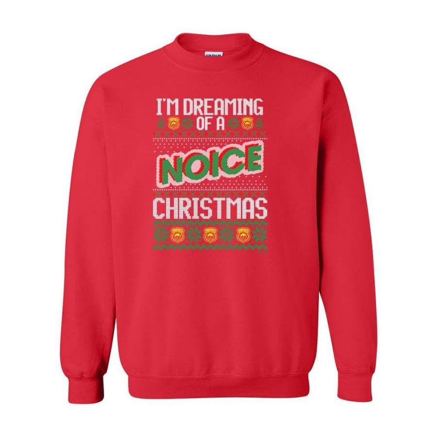 Brooklyn Nine-Nine Noice Ugly Christmas Fleece Crewneck Sweatshirt