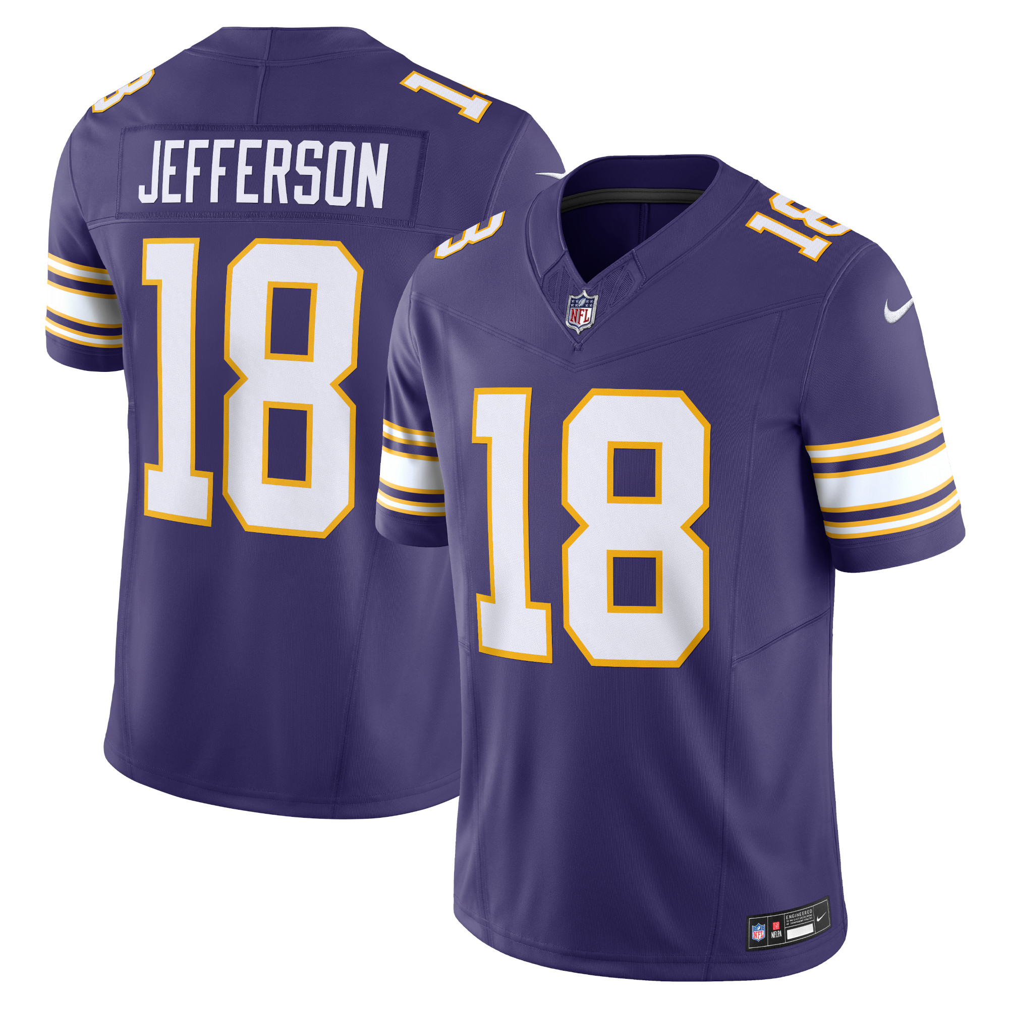 Justin Jefferson Minnesota Vikings Vapor F.U.S.E. Limited Jersey – Purple 2