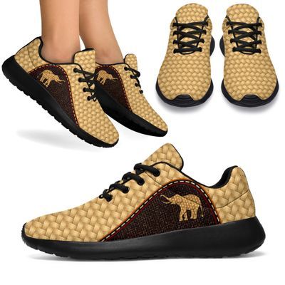 Elephant Wicker Pattern Sneakers Shoes